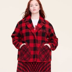 Woolrich X Target Buffalo Check Melton Jacket 2X NWOT
